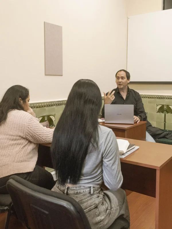 FortiZen team discussing cybersecurity training programme